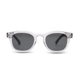 Malibu Noir Crystal Smoke Rectangle Sunglasses