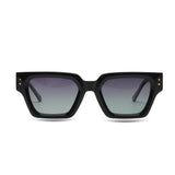 Capri Noir Black Rectangle Sunglasses