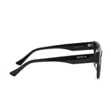 Capri Noir Black Rectangle Sunglasses
