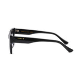 Capri Noir Black Rectangle Sunglasses