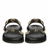 Saint Hallie Seashell & Star Studs Leather Sandals