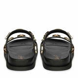 Saint Hallie Seashell & Star Studs Leather Sandals