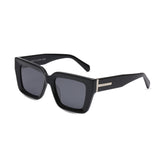 Obsidian Noir Black Sculpted Sunglasses