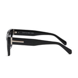 Obsidian Noir Black Sculpted Sunglasses