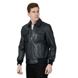 Saint Frayn Black Leather Men's Jackets