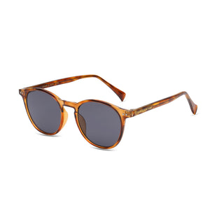 Coco Drift Amber Havana Round Sunglasses