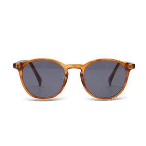 Coco Drift Amber Havana Round Sunglasses