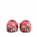 Saint Amara Hand Woven Metallic Pink Leather Loafers
