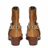 Saint Melia Tan Suede Leather Ankle Boots