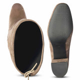 Saint Luisa Taupe Stretch Suede Above The Knee thigh high Boots