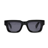 Bora Glow Obsidian Black Rectangular Sunglasses