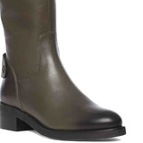 Saint Chloe Olive Leather Knee High Boots - SaintG India