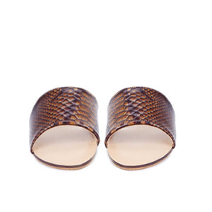 Saint Verena Snake Print Brown Leather - SaintG