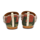 Women Gold-Toned Embellished Leather Ballerinas - SaintG