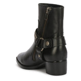 Saint Black Leather Ankle Boot