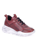 Saint Alphonso Red Leather Sneakers