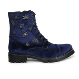 Saint Moira Blue Suede Leather Ankle Boot