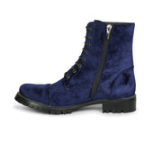 Saint Moira Blue Suede Leather Ankle Boot
