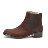 Saint Jacobella Brown Pony Hair Leather Ankle Boots