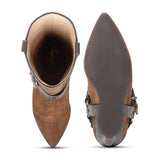 Saint Zoi Tan Leather cowboy Calf Boots