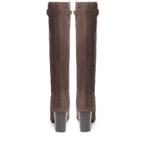 Saint Zinon Brown Suede Leather knee High boots