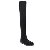 Saint Eirini Black Stretch Fabric Above The Knee Boots