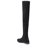 Saint Eirini Black Stretch Fabric Above The Knee Boots