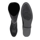 Saint Eirini Black Stretch Fabric Above The Knee Boots