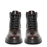 Saint Ignatia Brown Leather Ankle Boots