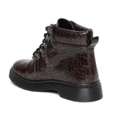 Saint Ignatia Brown Leather Ankle Boots