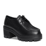 Saint Agatha Black Leather Moccasins
