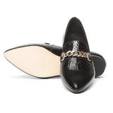 Saint Osyth  Black Color Leather Shoes