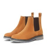 Saint Martha Tan Leather Ankle Boots