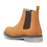 Saint Martha Tan Leather Ankle Boots