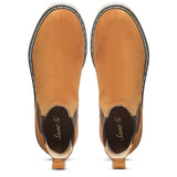 Saint Martha Tan Leather Ankle Boots