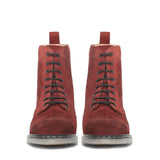 Saint Kiara Red Suede Leather Ankle Boot
