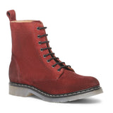Saint Kiara Red Suede Leather Ankle Boots