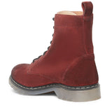 Saint Kiara Red Suede Leather Ankle Boot