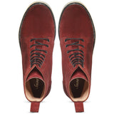 Saint Kiara Red Suede Leather Ankle Boots