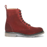 Saint Kiara Red Suede Leather Ankle Boot