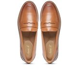 Saint Vissia Tan Color Tan Leather Shoes