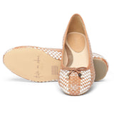 Saint Fausta Multi Woven Leather Ballerina’s
