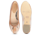 Saint Fausta Multi Woven Leather Ballerina’s