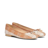 Saint Fausta Multi Woven Leather Ballerina’s