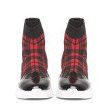 Saint Gratia Red Fab Black Patent Leather Ankle Boot