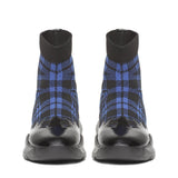 Saint Madeline Blue Suede Leather Ankle Boot