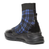 Saint Madeline Blue Suede Leather Ankle Boot