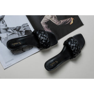 Kate Woven Mid Heeled Sandal