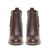 Saint Alexa Brown Leather Ankle Boots