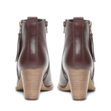 Saint Alexa Brown Leather Ankle Boots